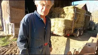 Trailer Hay Stacking: Loading 120 Square Bales by Hand