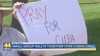 Small Group Rallies Together Over Cuban Crisis