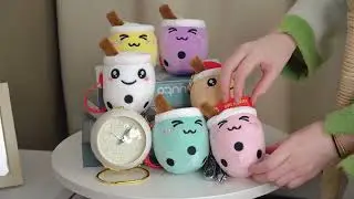 Custom Bubble Boba Milk Tea Plush Keychains | Jiliplushie #plushtoy #bubbletea #milktea #bobatea