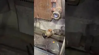 Radiator valve replacement in elevator room
