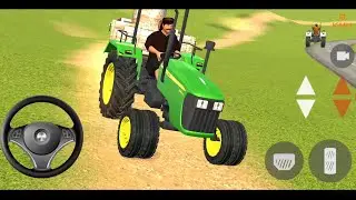 John Derr Tractor driving ||Gamepla🎮Indian Tractor Driving 3D || #indiantractordriving3d