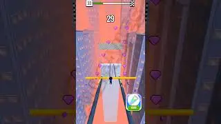Roof Rails LVL 33 Gameplay FUN GAME #shorts #RoofRails #fungames #viralvideo