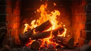 Cozy Fireplace 4K: 10 Hours of Relaxing Fire Sounds & Warm Ambience for Sleep & Stress Relief