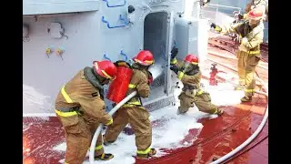 Basics of Fire Fighting;Fire extinguishers types and uses. Fixed fog extinguishing system, watermist