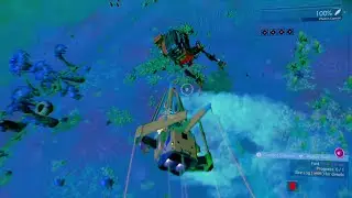 No Man's Sky - Killing Walker With Spaceship | Walker Brain