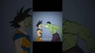 『 GOKU VS HULK 🗣🥶🔥 』#goku #anime #edit #dragonball #dbz #hulk #marvel #animaxeditz