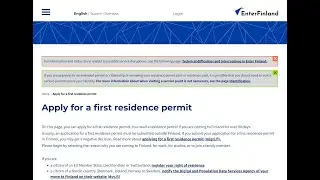 Applying for Finland Residence Permit based on work