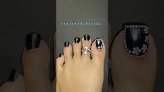 🌸💅 Easy toenailart design At home 🏡 #explorewithriya #toenailart #easynailart #shorts #shortvideo