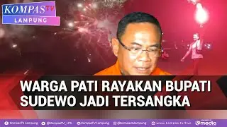 Momen Warga Aliansi Masyarakat Pati Rayakan Dengan Kembang Api, Bupati Sudewo Jadi Tersangka