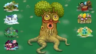 Oaktopus - All Monster Sounds & Animations (My Singing Monsters)