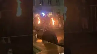 Fire eaters at the hooley dundee uk