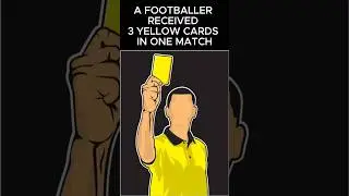 FOOTBALLER GOT 3 YELLOW CARDS IN 1 MATCH #footballshorts #football #footballreferee