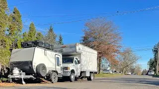 Holidays solo in the E450 4x4 box camper in the cold