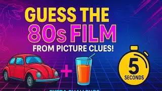 Guess the 80's Film from Picture Clues! | 5 Second Movie Challenge 🍿