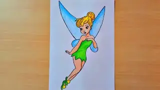 How to Draw Tinkerbell Easy || Tinkerbell Drawing Step by Step