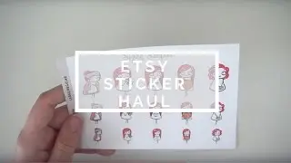 Etsy sticker haul // The Coffee Monsterz co, Made By Elissa, Pumpkin Paper co, and more !!!!
