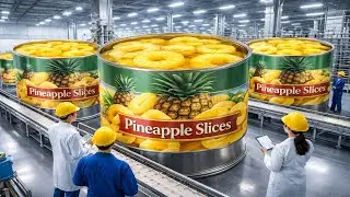 Watch How Millions of Pineapples Get Sliced and Canned Every Day