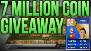 7 MILLION COIN GIVEAWAY + TOTS RONALDO - Fifa 13 Ultimate Team