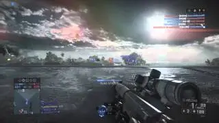 BF4 Amazing Long Ranged Sniper Kill-SRR61