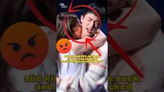 BTS Jin neck kissed by a fan! 😱 #jin #btsjin #btsarmy