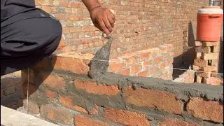 How to Do 4 Inch Bricks Masonry | Strong Wall Construction Step by Step