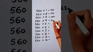Write the Table of 560 in 15 second only..#maths #mathshack #mathematicks @study_care0