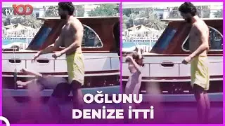 Hande Ataizi'nin oğlunu sevgilisi denize &ouml;yle bir attı ki! G&ouml;renler şoke oldu