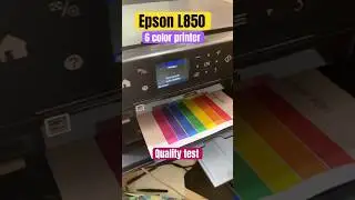 Epson L850 6 color quality test 😀 #tech #technology #epson #bestprinter #photoprinter #shorts_video