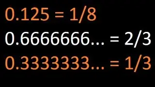Steps to Convert Decimal Numbers into Rational Numbers - Part 1