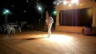 Gary Lee James aka Elvis in the Helios Benidorm June 2013
