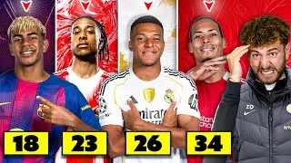 Picking the BEST footballer at EVERY AGE from 17-35+