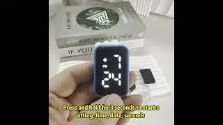 LED Electronic Watch Hanging Night Light Waterproof Touch Digital Watch