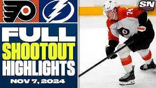 Philadelphia Flyers at Tampa Bay Lightning | FULL Shootout Highlights - November 7, 2024