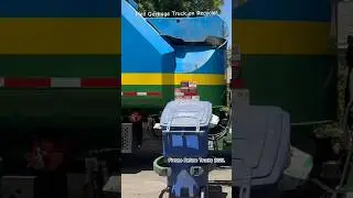 Rapid Rail VS Full Recycle Can! #garbagetruck #recycling