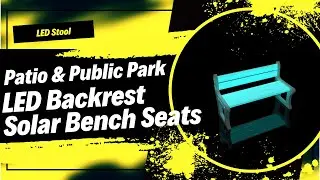 Eco-Friendly Solar-Powered LED Bench Seats | Elevate Your Outdoor Experience