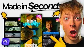 FASTEST Instagram Reel Editing Workflow In Adobe Premiere Pro!