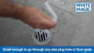 White Magic Extra Long Hair Catching Drain Cleaning Brush