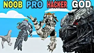 NOOB vs PRO vs HACKER vs GOD in Kaiju Run
