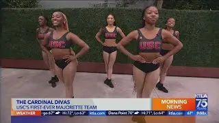 The Cardinal Divas are USC's first-ever majorette team