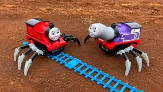 merakit thomas exe, thomas train spider dan thomas black monster 