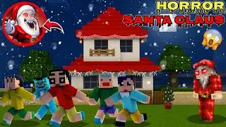 Shinchan Found Horror Santa Claus 😱 in Minecraft | Kasukabe City