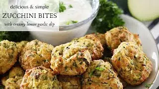 Delicious, simple Zucchini Bites | Easy Zucchini Fritters | COOK WITH ME