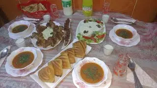 طاولة افطار بسيطة/مع سهرة خفيفة واش نقلكم شوفوا باش تعرفوا 👍👌