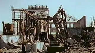 WW2 Raw Footage of Atomic Bomb over Hiroshima, Japan showing Damage and Destruction