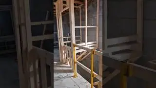 Sub Contractor🔨🪚 Bulk head / Storage above stair space! #carpentry #construction #selfemployed