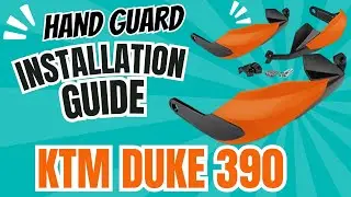 How to Install Hand Guard on KTM Duke 390  | Installing Universal Hand Guards Step-by-Step Tutorial