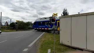 železničn&iacute; přejezd AŽD 97 Beňovy (Kal u Klatov) czech railway crossing 2025.
