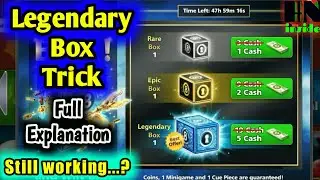 5 Cash Legendary Box Trick still working || Unlimited legendary box in any 8bp account 100% again