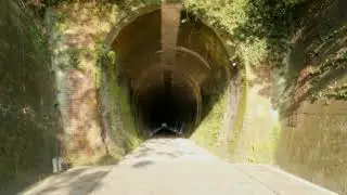 舊五堵隧道→百福橋→木造七堵舊站│自行車道路程景 (2021/12)