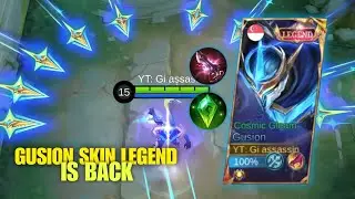 GUSION COSMIC GLEAM IS BACK!! SUPER AGGRESSIVE GUSION IN RANK GAME